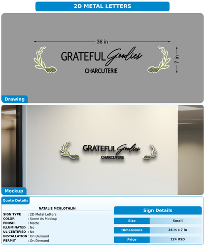 CUSTOM MOCKUP SIGN FOR Natalie McGlothlin