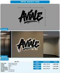 CUSTOM MOCKUP SIGN FOR Ral Rez