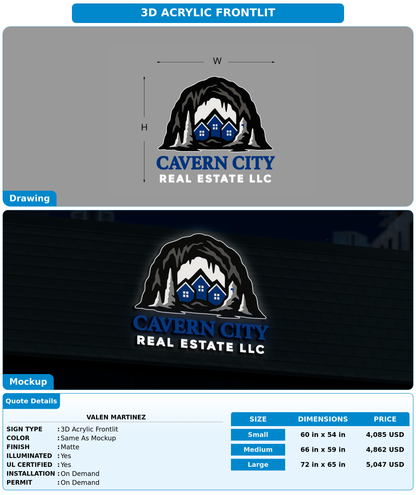 CUSTOM MOCKUP SIGN FOR Valen Martinez