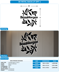 CUSTOM MOCKUP SIGN FOR Beau Morgan Advisors