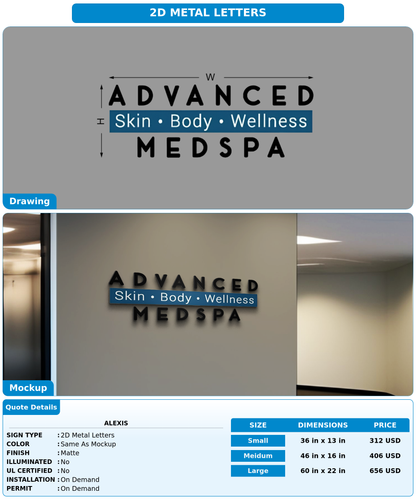 CUSTOM MOCKUP SIGN FOR Alexis