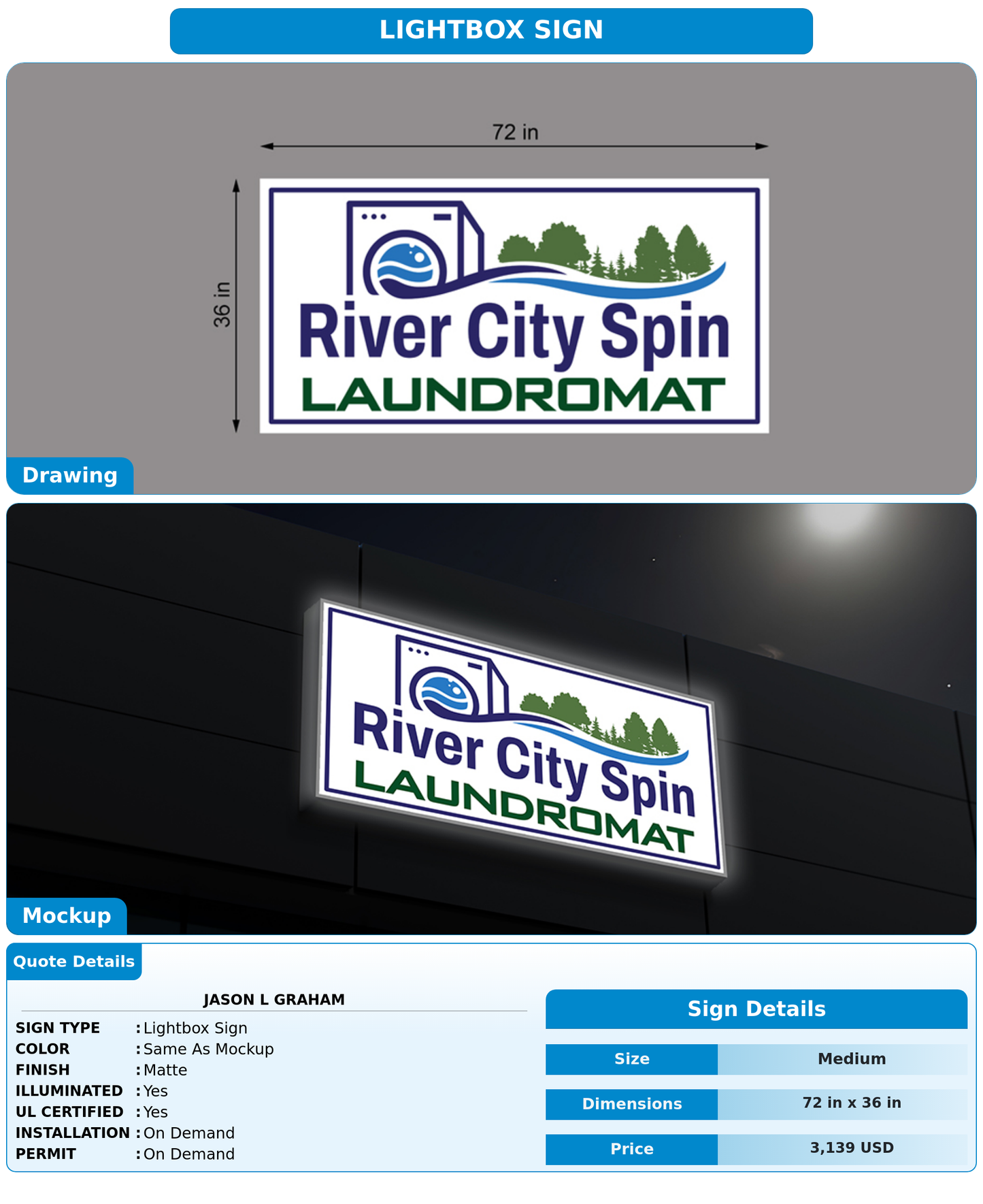 CUSTOM MOCKUP SIGN FOR Jason L Graham