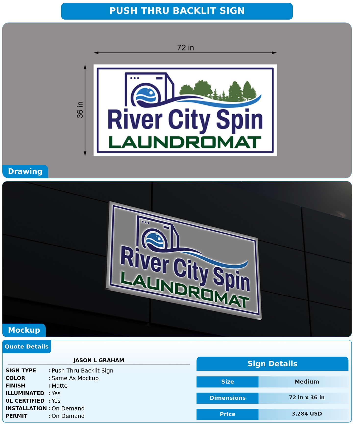 CUSTOM MOCKUP SIGN FOR Jason L Graham