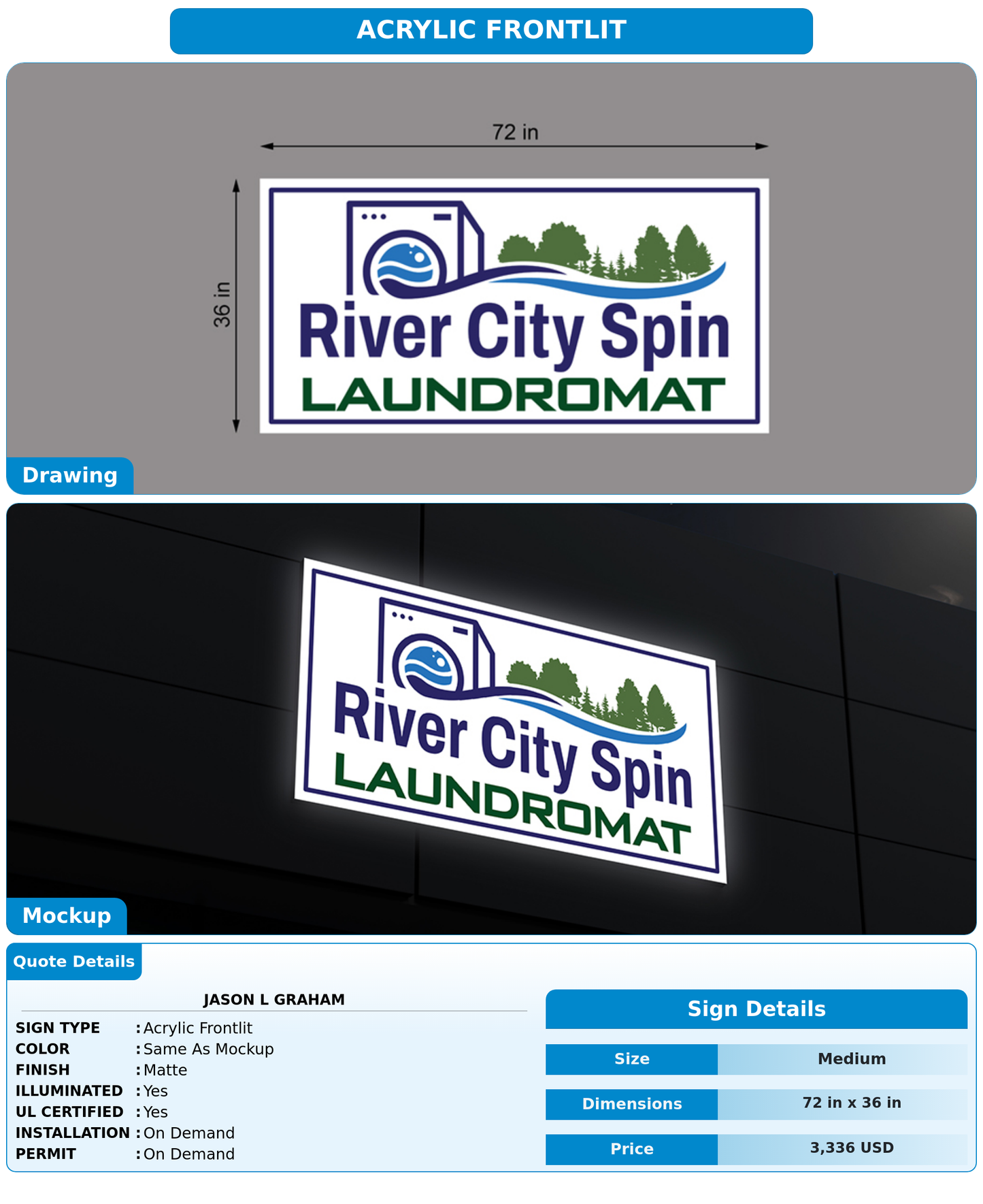 CUSTOM MOCKUP SIGN FOR Jason L Graham