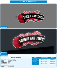 CUSTOM MOCKUP SIGN FOR William Margarin