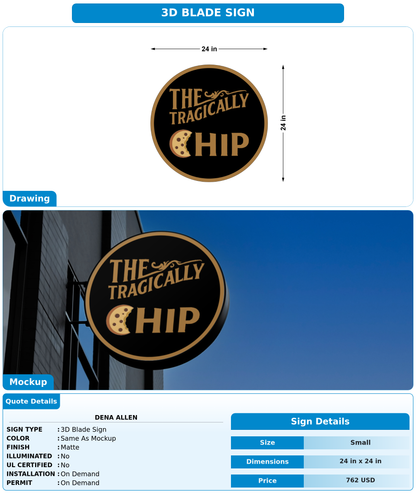 CUSTOM MOCKUP SIGN FOR Dena Allen