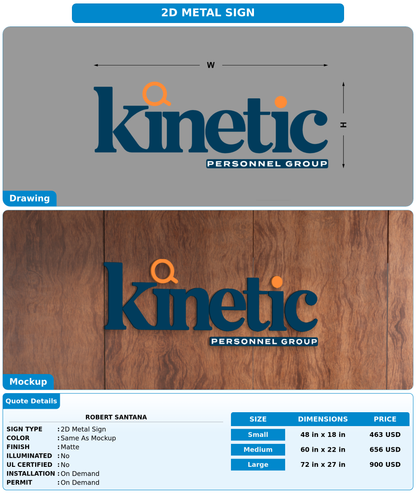 CUSTOM MOCKUP SIGN FOR Robert Santana