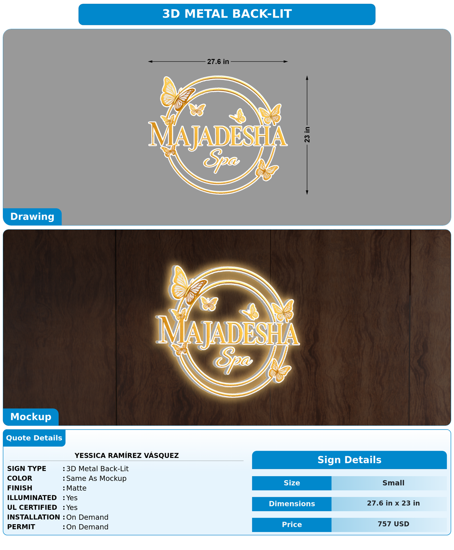 CUSTOM MOCKUP SIGN FOR Yessica Ramírez Vásquez