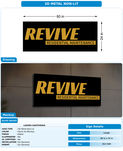 CUSTOM MOCKUP SIGN FOR lazaro santovenia