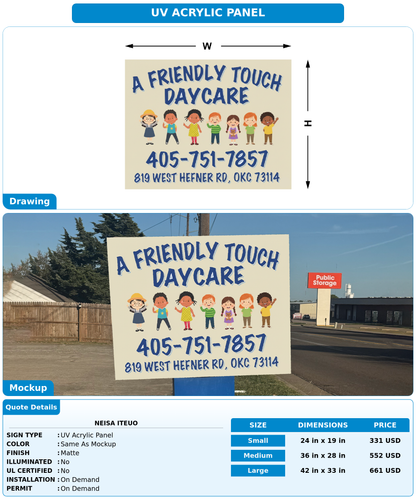 CUSTOM MOCKUP SIGN FOR Neisa Iteuo