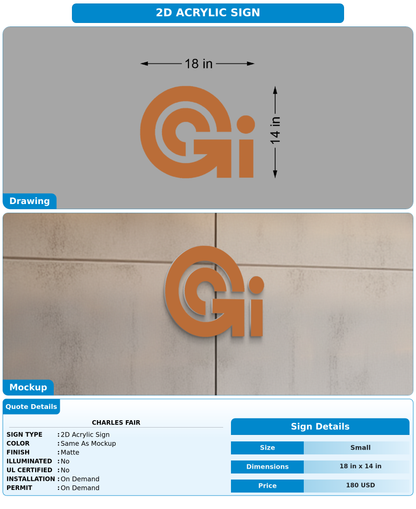 CUSTOM MOCKUP SIGN FOR Charles Fair