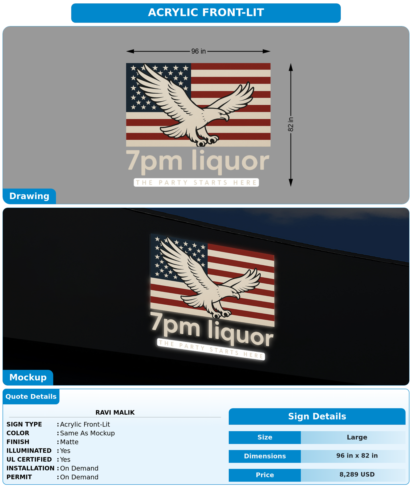 CUSTOM MOCKUP SIGN FOR Ravi Malik