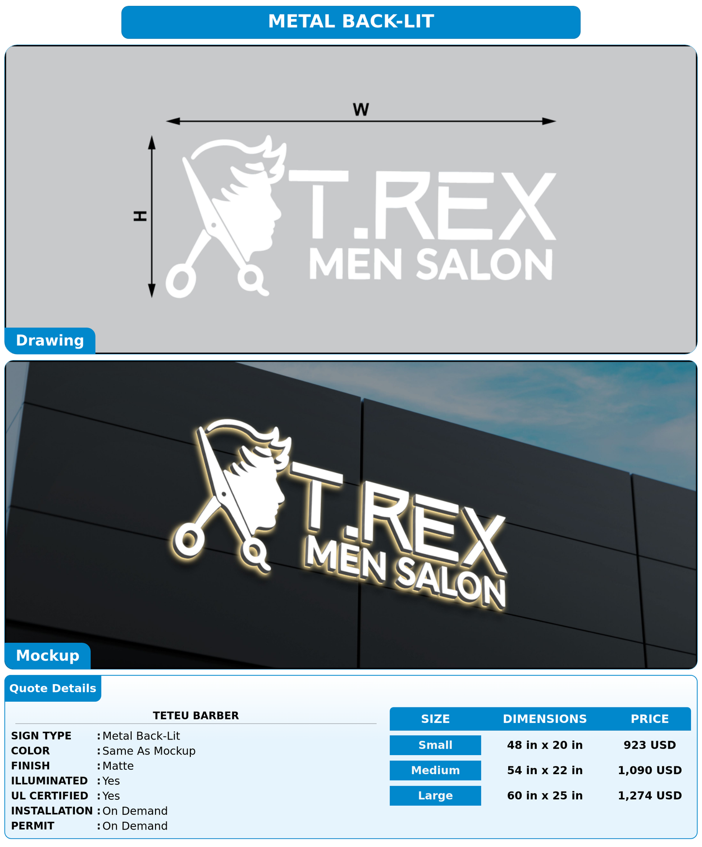 CUSTOM MOCKUP SIGN FOR Teteu Barber