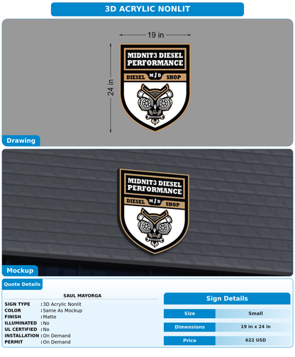 CUSTOM MOCKUP SIGN FOR Saul mayorga