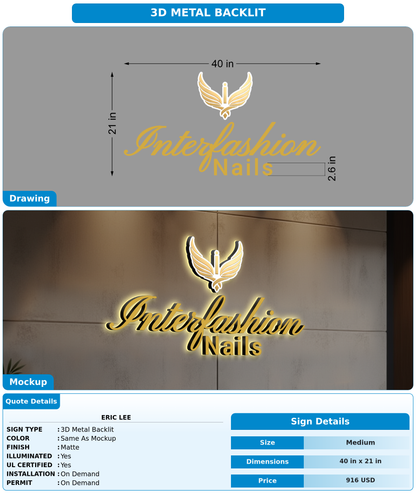 CUSTOM MOCKUP SIGN FOR ERIC LEe