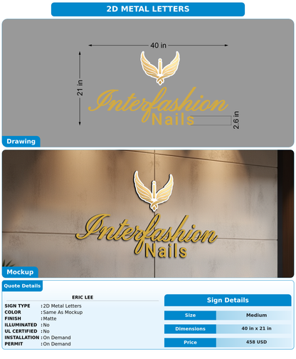 CUSTOM MOCKUP SIGN FOR ERIC LEe