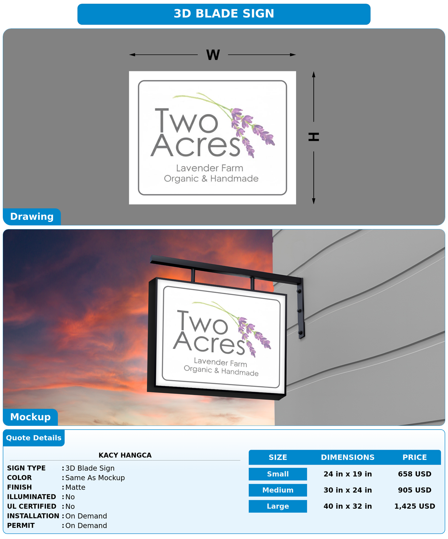 CUSTOM MOCKUP SIGN FOR kacy hangca