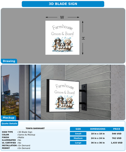 CUSTOM MOCKUP SIGN FOR Tonya Barnhart