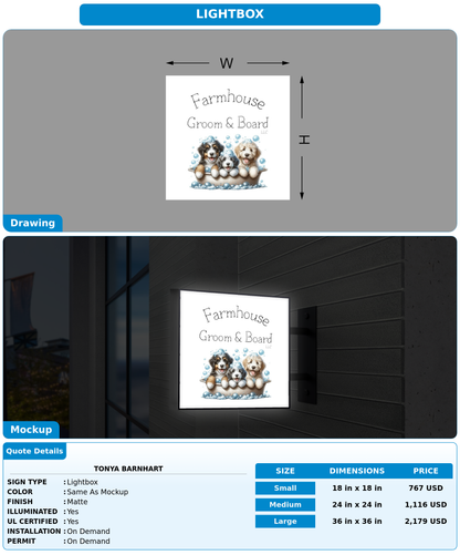 CUSTOM MOCKUP SIGN FOR Tonya Barnhart