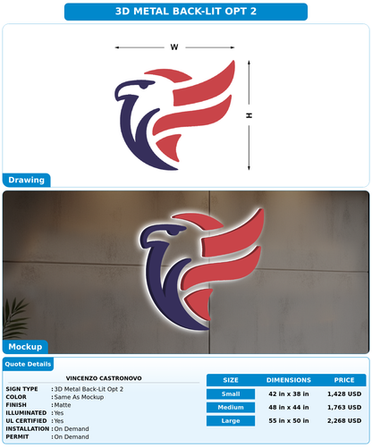 CUSTOM MOCKUP SIGN FOR Vincenzo Castronovo