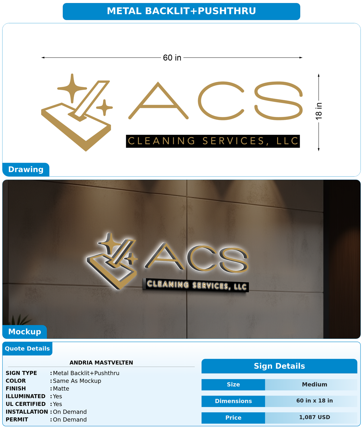 CUSTOM MOCKUP SIGN FOR Andria Mastvelten