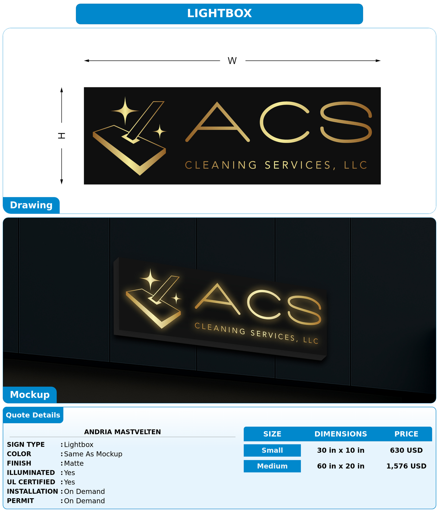 CUSTOM MOCKUP SIGN FOR Andria Mastvelten