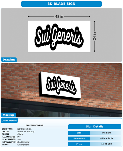 CUSTOM MOCKUP SIGN FOR Faheem Bowers
