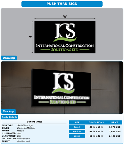 CUSTOM MOCKUP SIGN FOR Donyae James