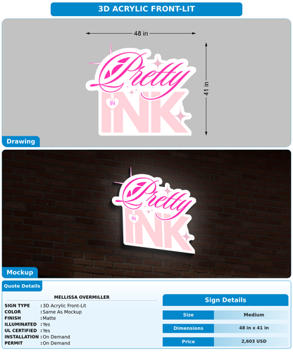 CUSTOM MOCKUP SIGN FOR Mellissa Overmiller
