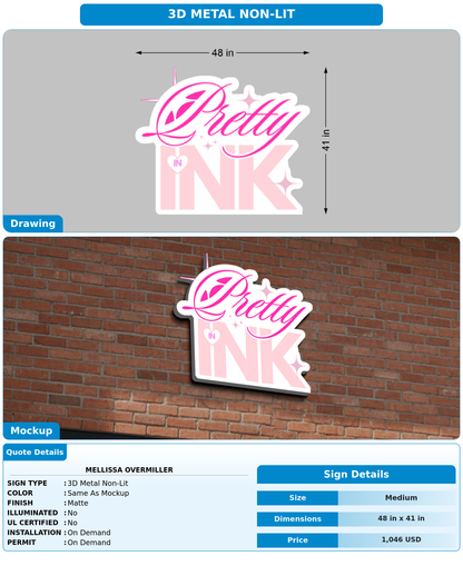 CUSTOM MOCKUP SIGN FOR Mellissa Overmiller