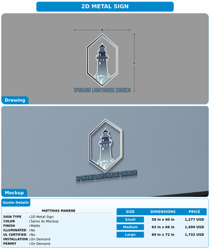 CUSTOM MOCKUP SIGN FOR Matthias Manene