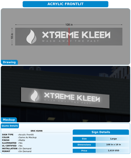 CUSTOM MOCKUP SIGN FOR Eric Kuhn