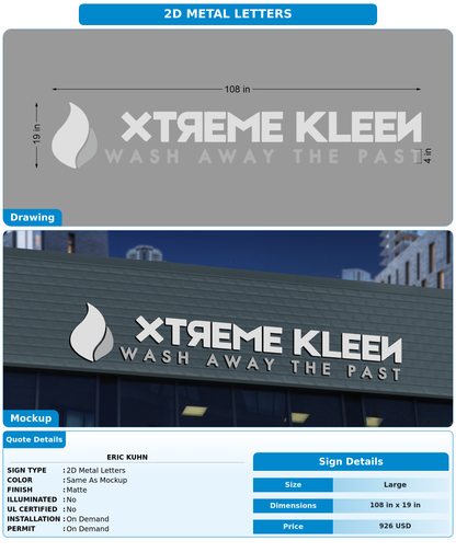CUSTOM MOCKUP SIGN FOR Eric Kuhn