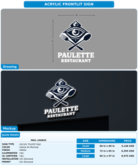 CUSTOM MOCKUP SIGN FOR Paul Legros