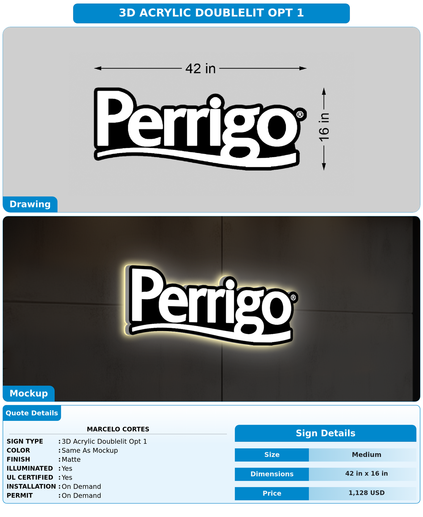 CUSTOM MOCKUP SIGN FOR Marcelo Cortes