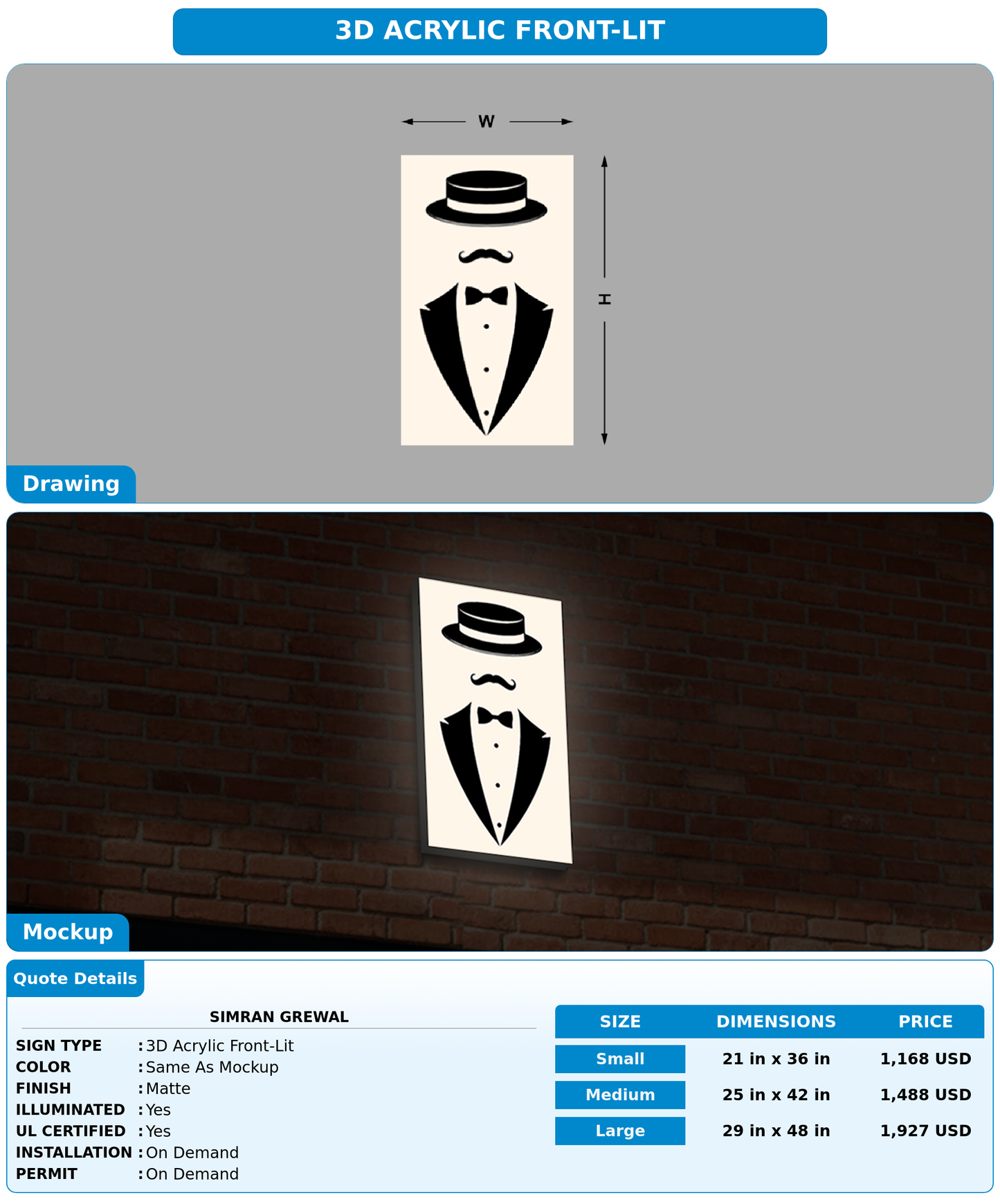 CUSTOM MOCKUP SIGN FOR simran grewal