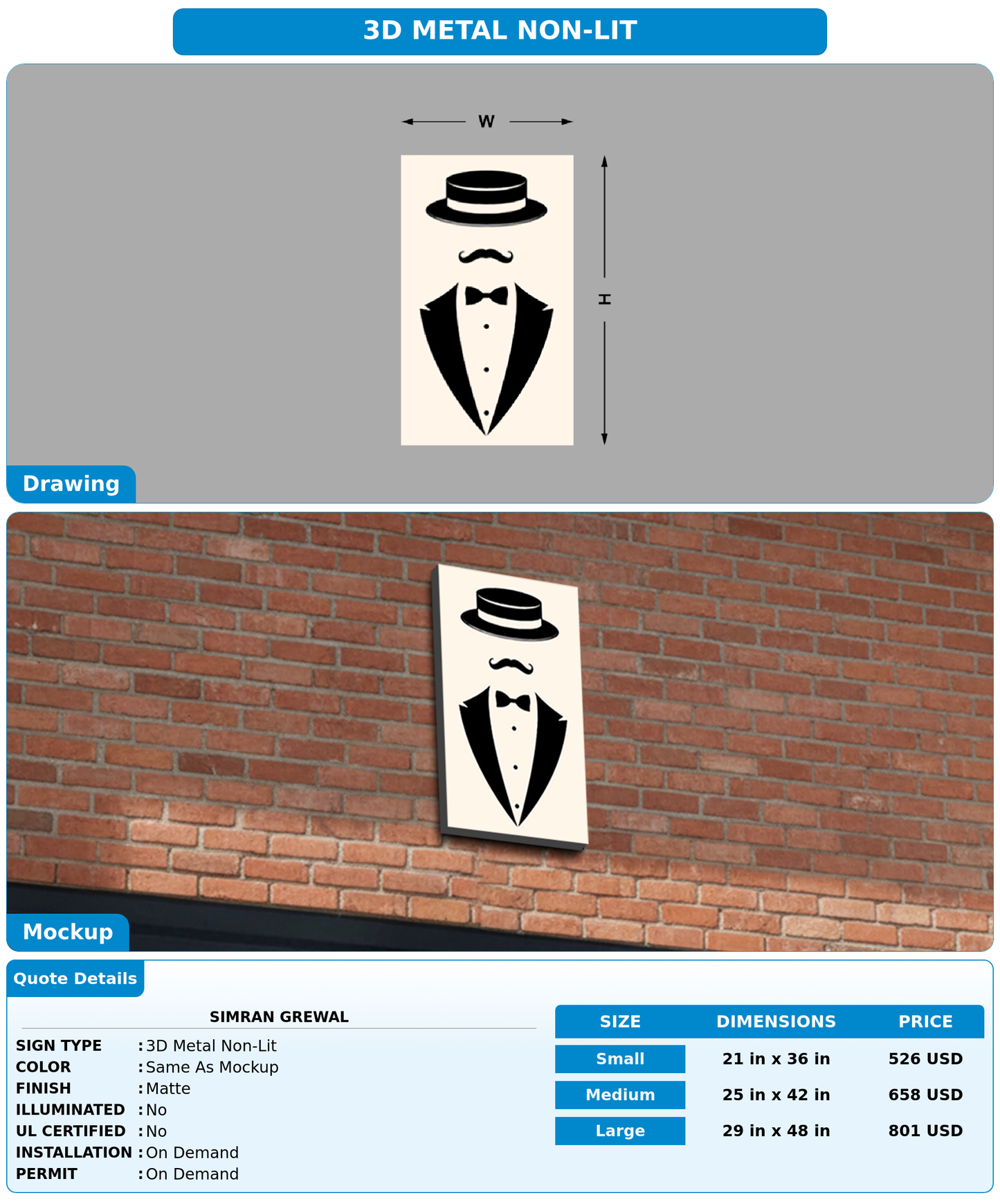 CUSTOM MOCKUP SIGN FOR simran grewal