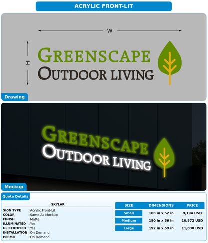 CUSTOM MOCKUP SIGN FOR Skylar