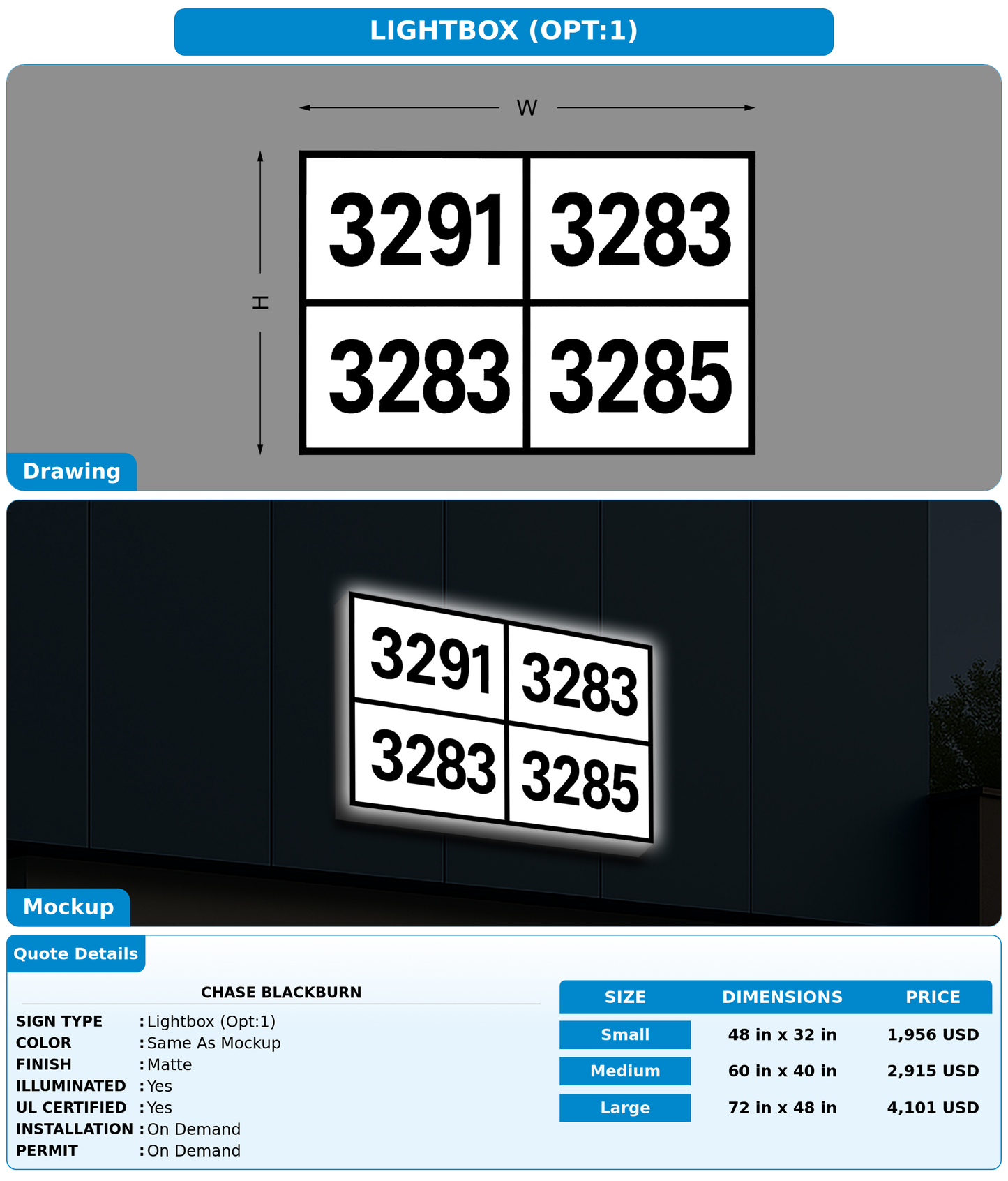 CUSTOM MOCKUP SIGN FOR Chase Blackburn