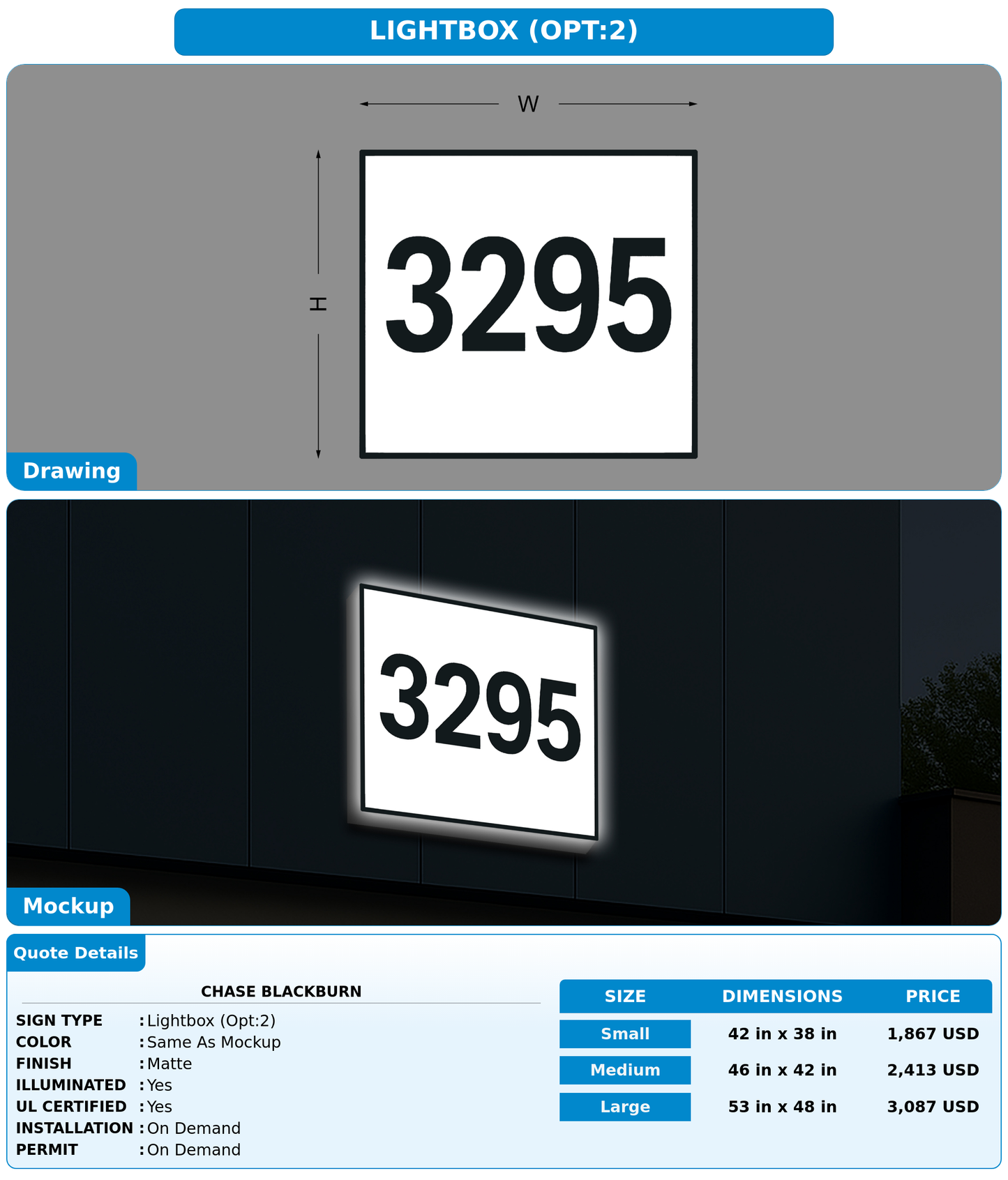 CUSTOM MOCKUP SIGN FOR Chase Blackburn