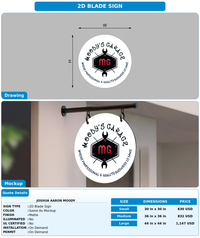 CUSTOM MOCKUP SIGN FOR Joshua Aaron Moody