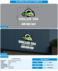 CUSTOM MOCKUP SIGN FOR Auston waller