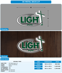 CUSTOM MOCKUP SIGN FOR Michael Todd