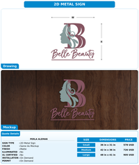 CUSTOM MOCKUP SIGN FOR Perla Aleman