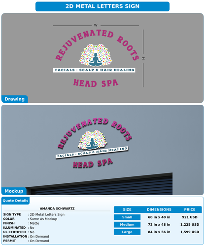 CUSTOM MOCKUP SIGN FOR Amanda Schwartz
