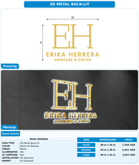 CUSTOM MOCKUP SIGN FOR Erika Herrera