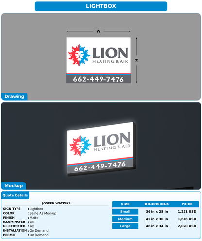 CUSTOM MOCKUP SIGN FOR Joseph watkins