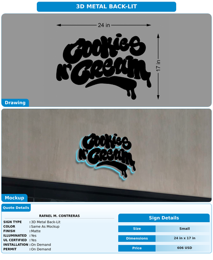 CUSTOM MOCKUP SIGN FOR Rafael M. Contreras