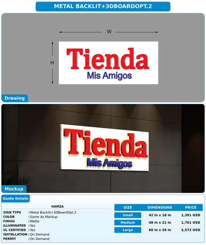CUSTOM MOCKUP SIGN FOR Hamza