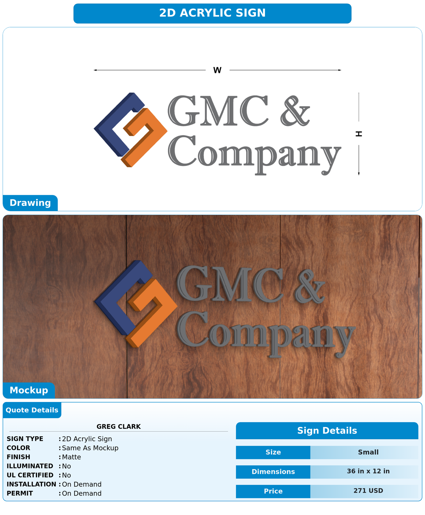 CUSTOM MOCKUP SIGN FOR Greg Clark